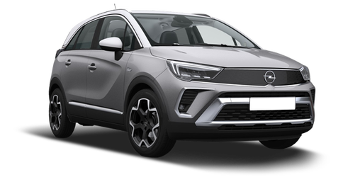 Opel Crossland Крыша белого цвета White Jade/Серебристый металлик-Quartz Grey